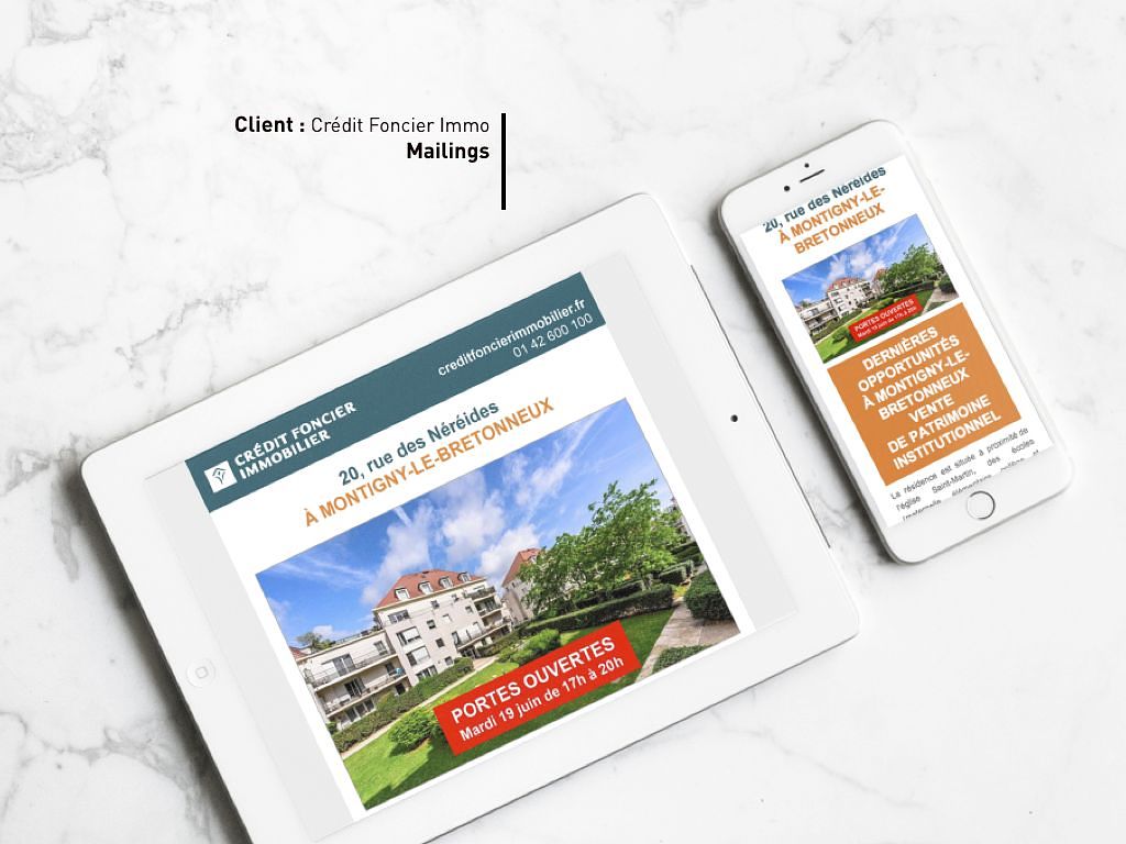 Mailing Crédit Foncier Immobilier