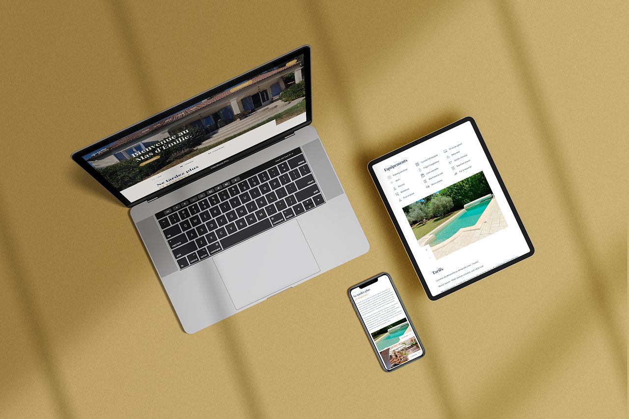 Site web - Le Mas d'Emilie