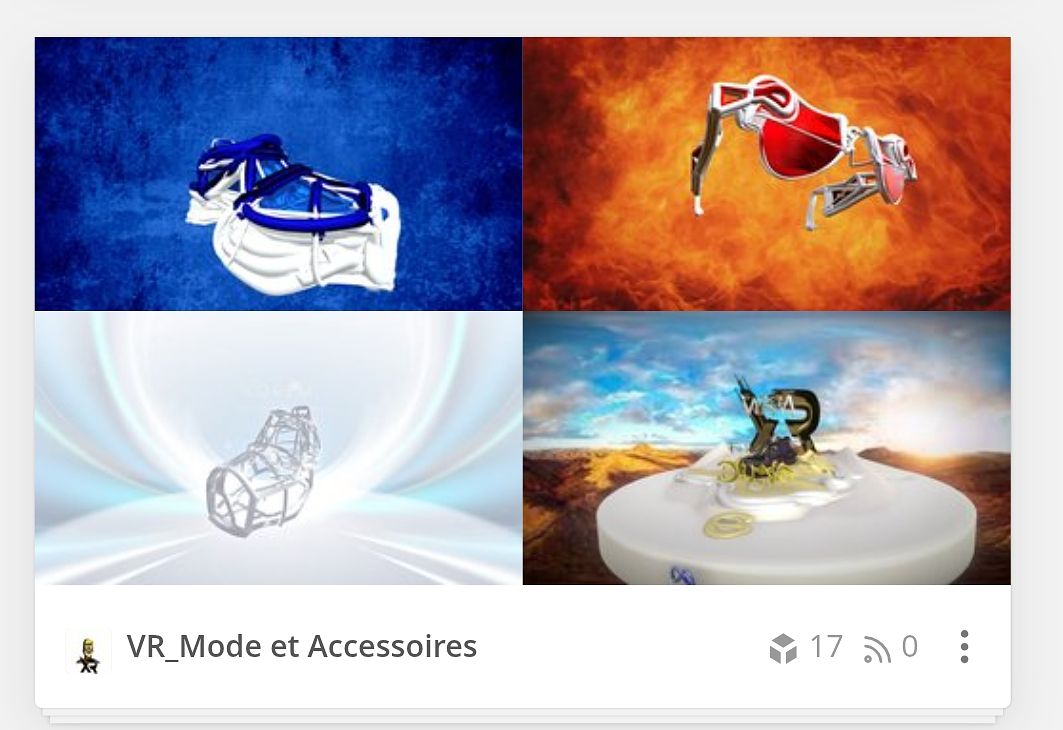 Mode & accessoires  sketch 3D _itérations VR
