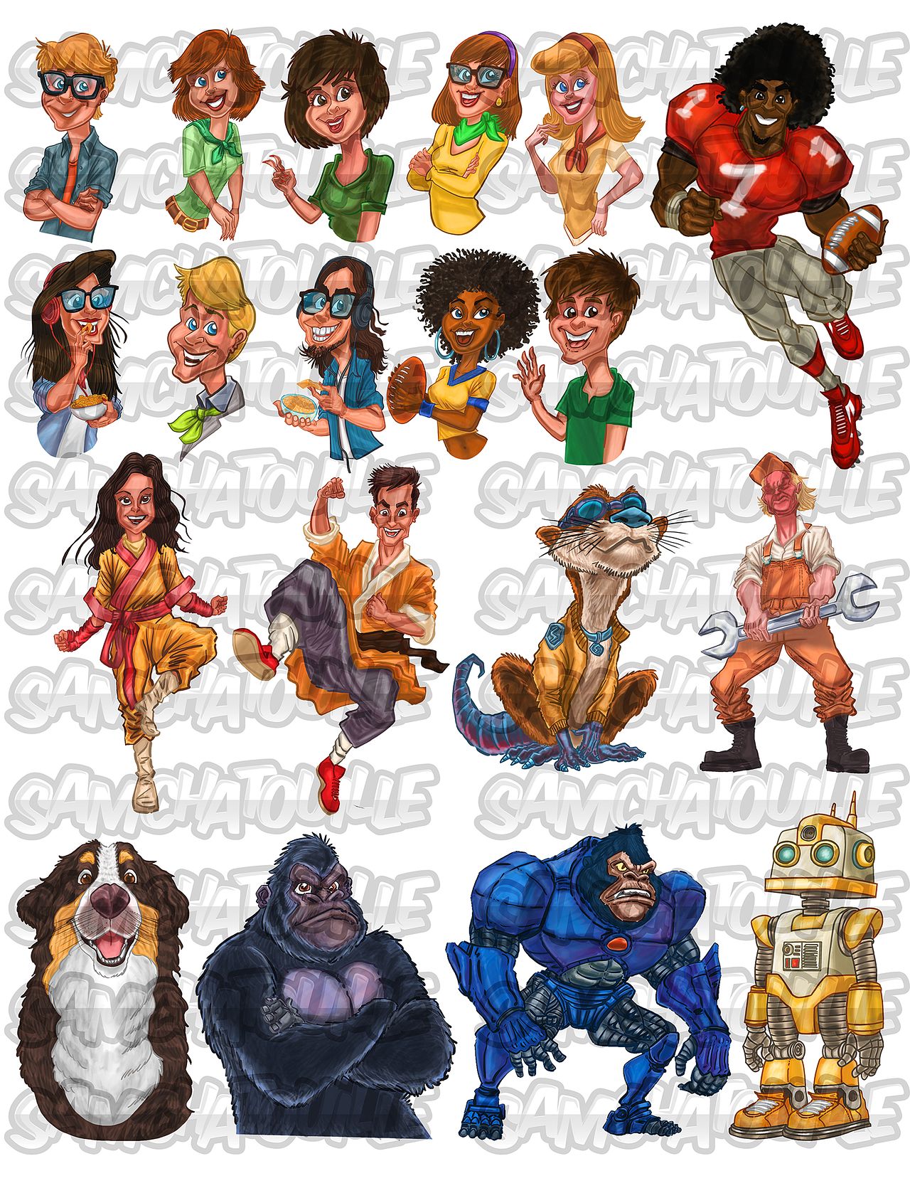 Galerie de personnages