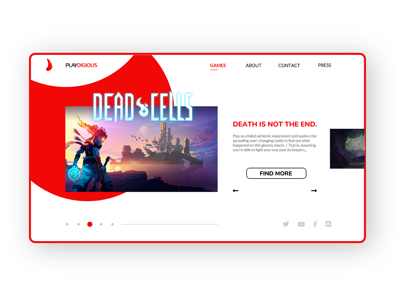 Playdigious Webdesign Concept