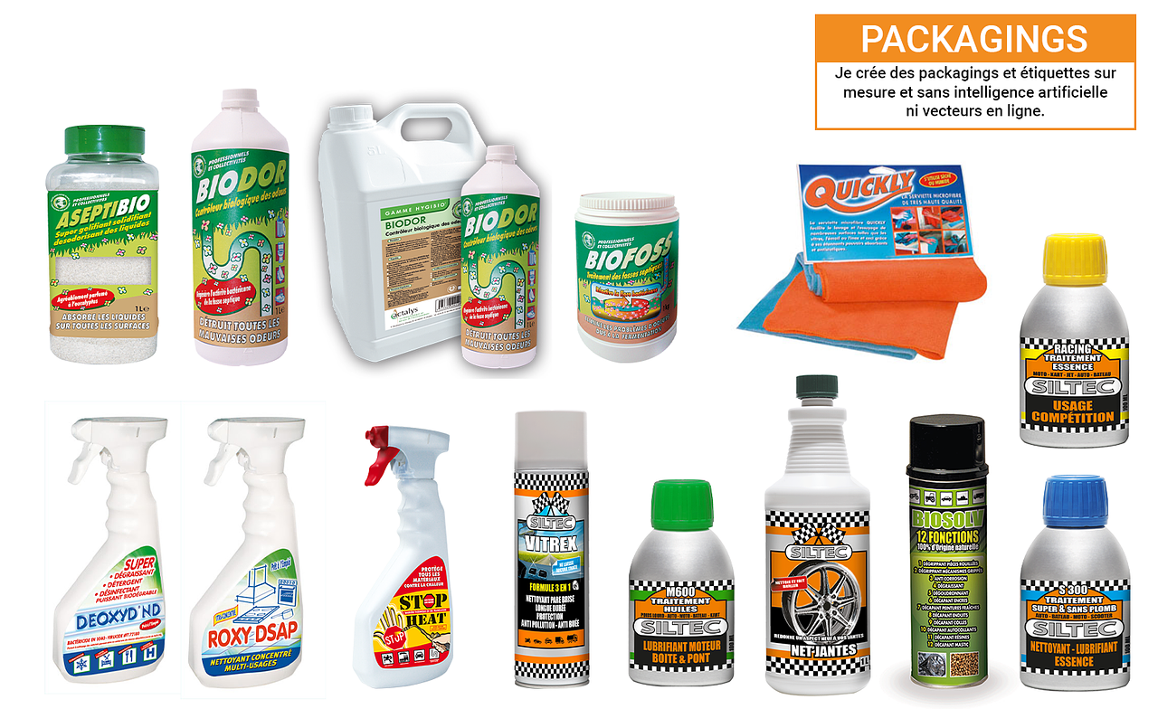 Création de packagings & étiquettes personnalisés