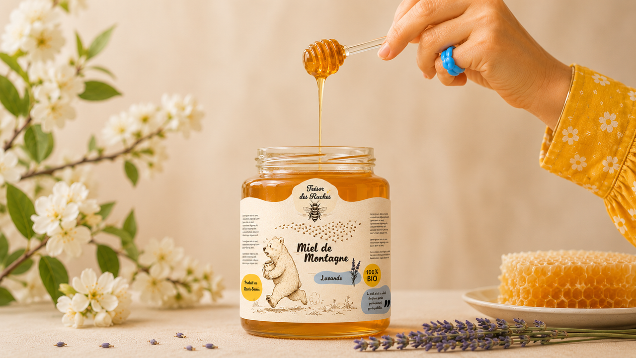 Etiquette pot de miel 🍯