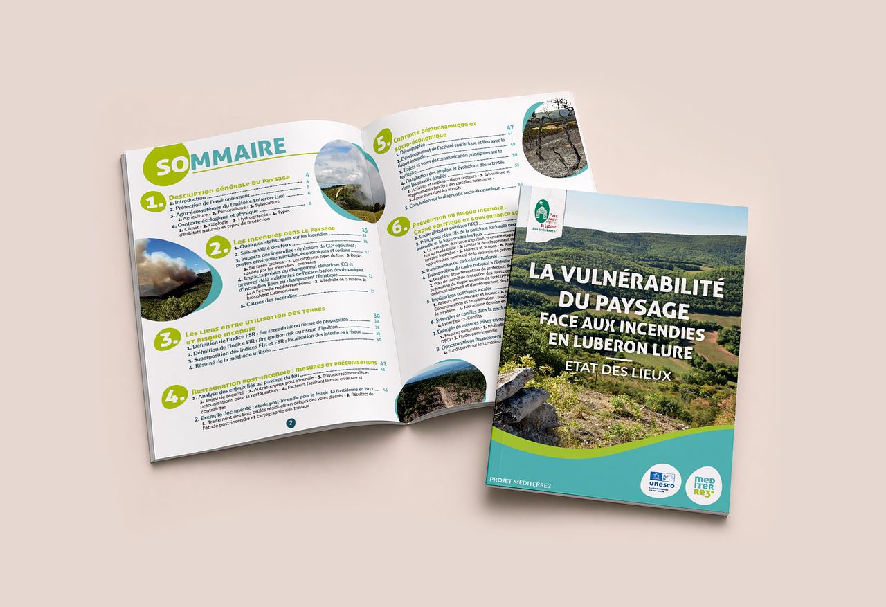 Brochure Paysages et Incendies en Luberon