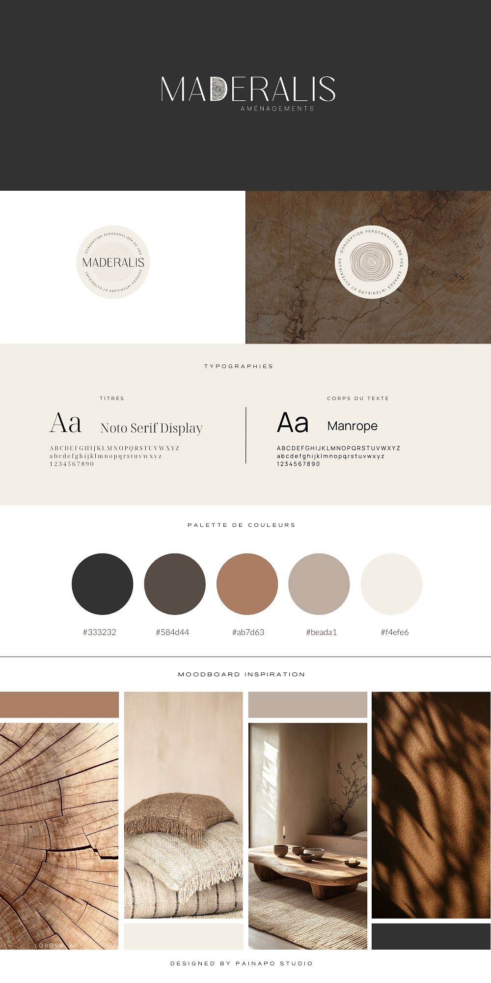 Identité visuelle menuiserie artisanale