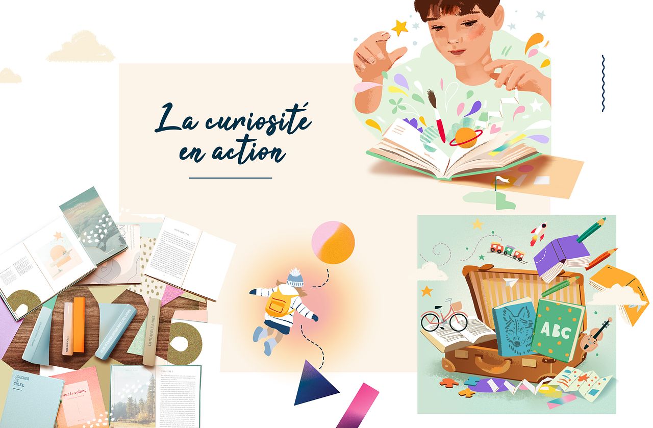 Création de bannière web - illustration jeunesse