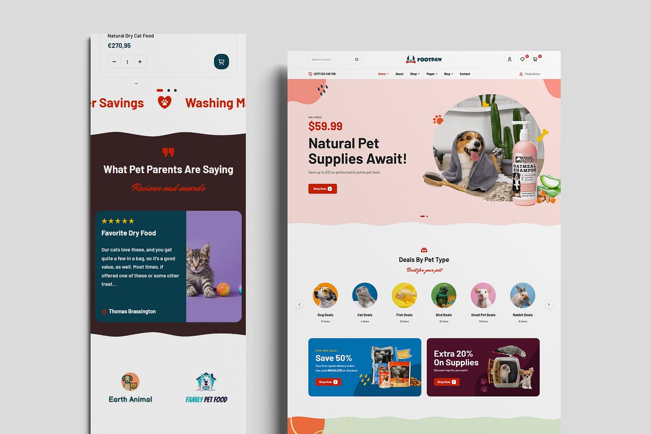 E-commerce boutique animalerie