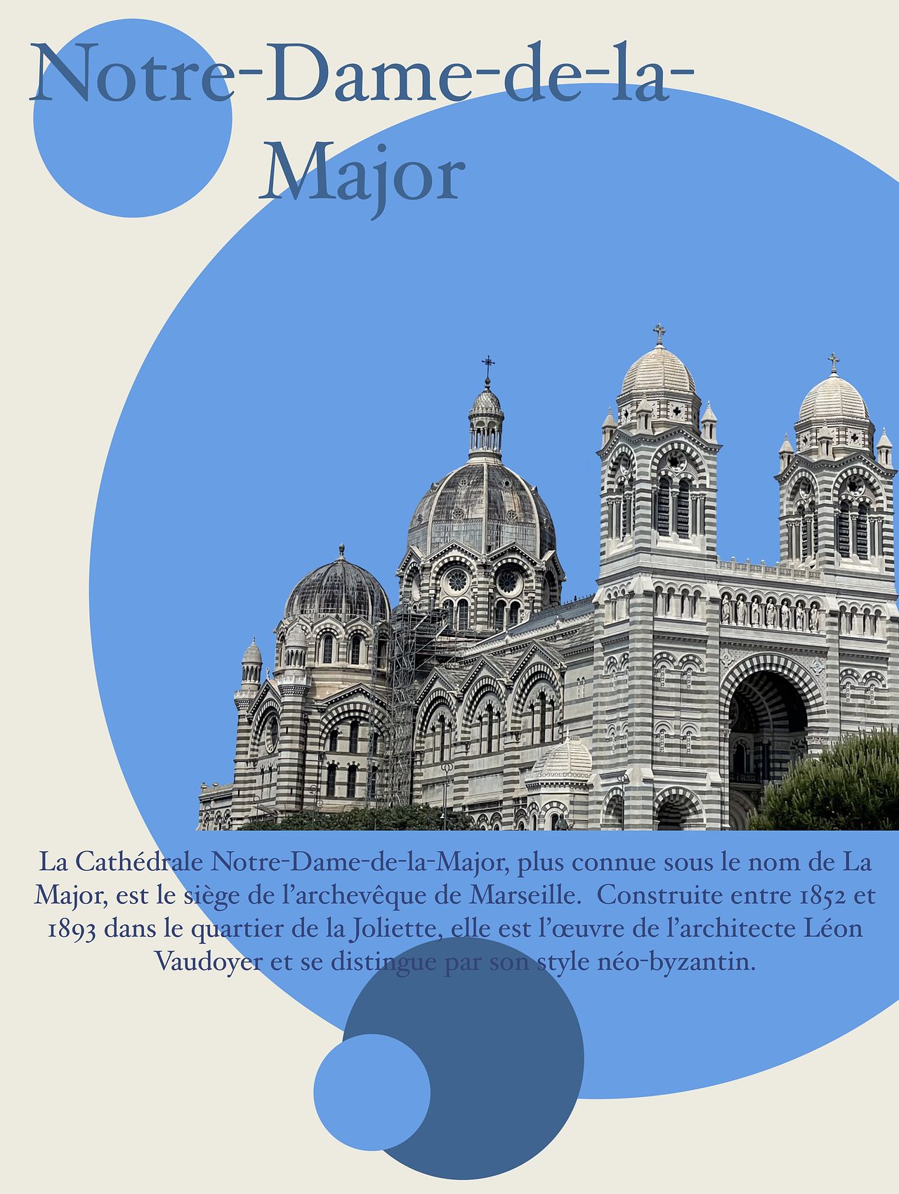 Affiche, cathédrale Notre-Dame de la Major