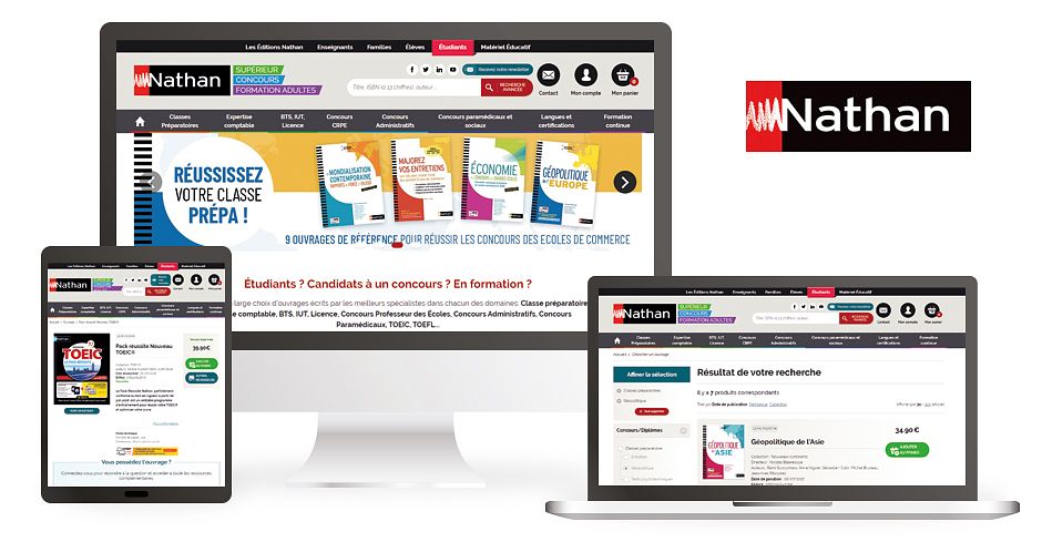 Création du site Nathan Ecole Supéieure