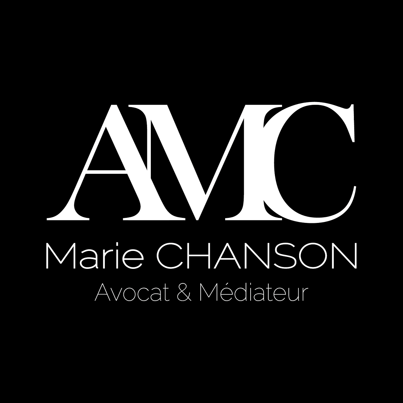 Logo pour un cabinet d'avocat AMC