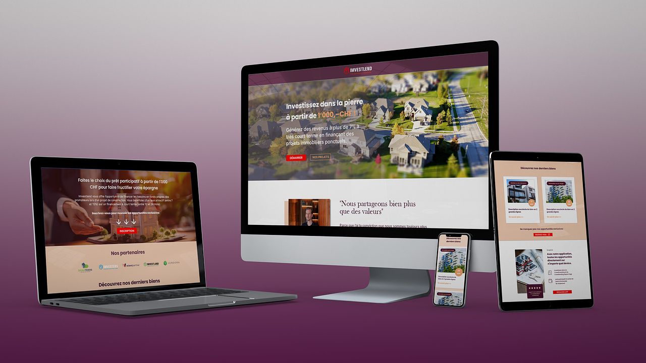 Site vitrine Imvestland