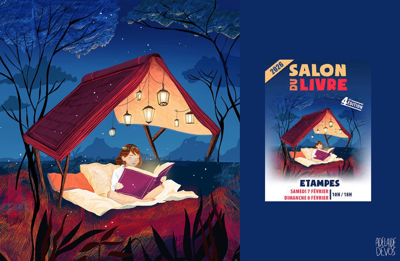 Illustration salon du livre