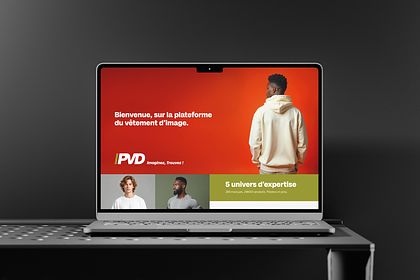 PVD - Logo, identité visuelle et site web.