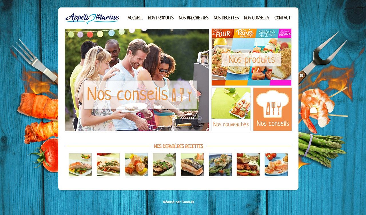 Site web d' Appeti' Marine