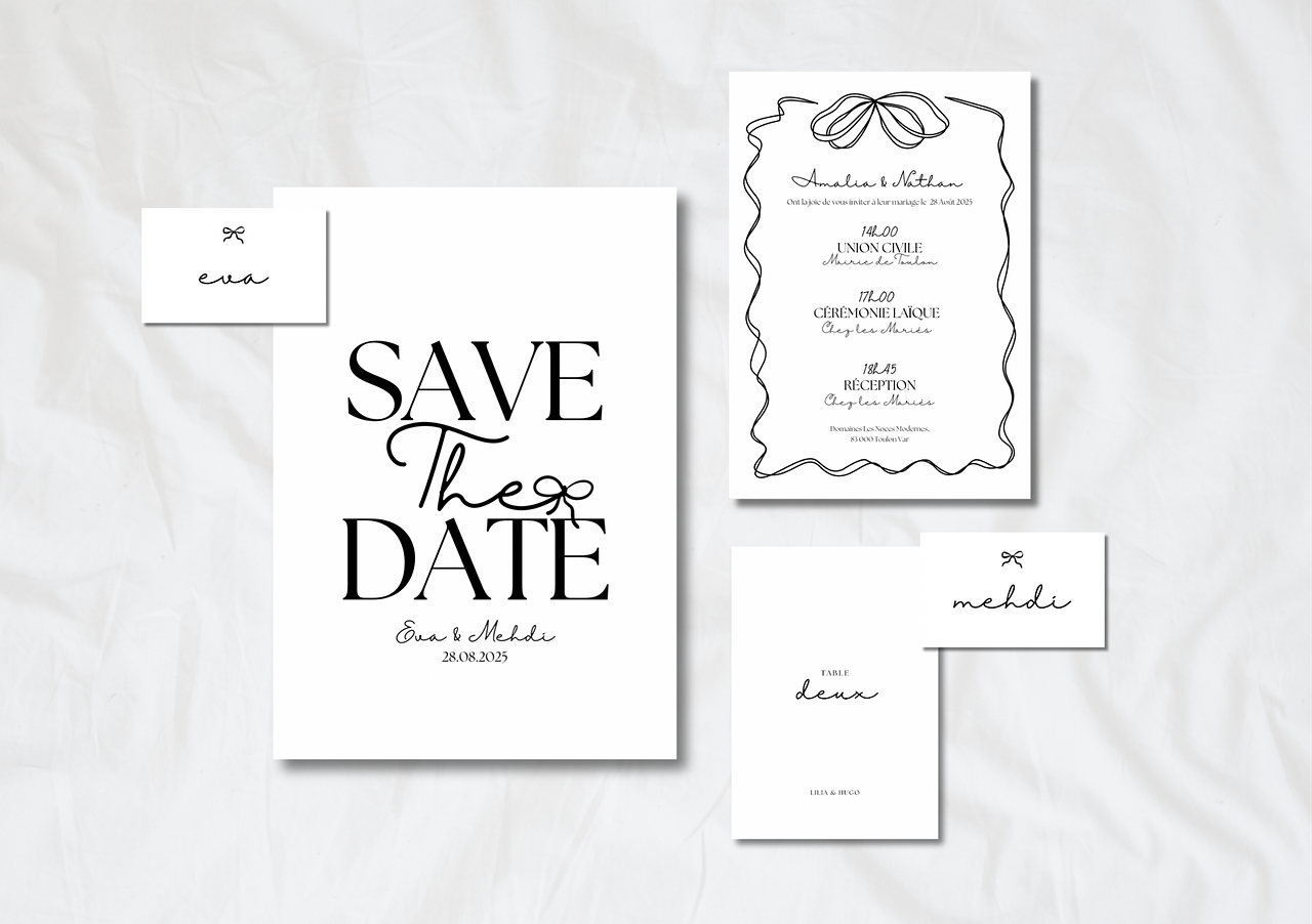 Save the Date, Papeterie Mariage