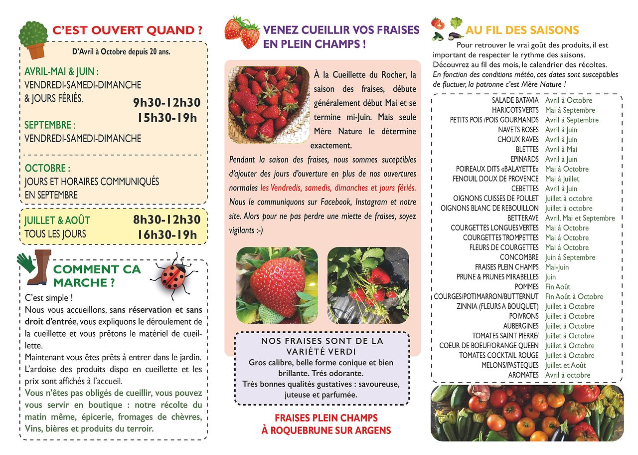 Brochure 3 volets recto/verso