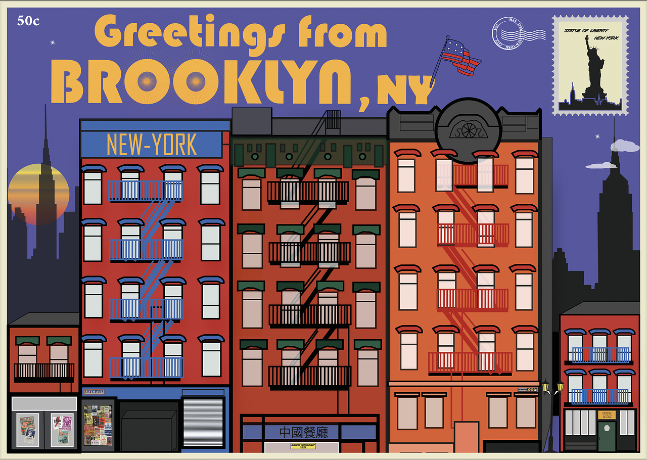 Carte postale - Façade de New-York