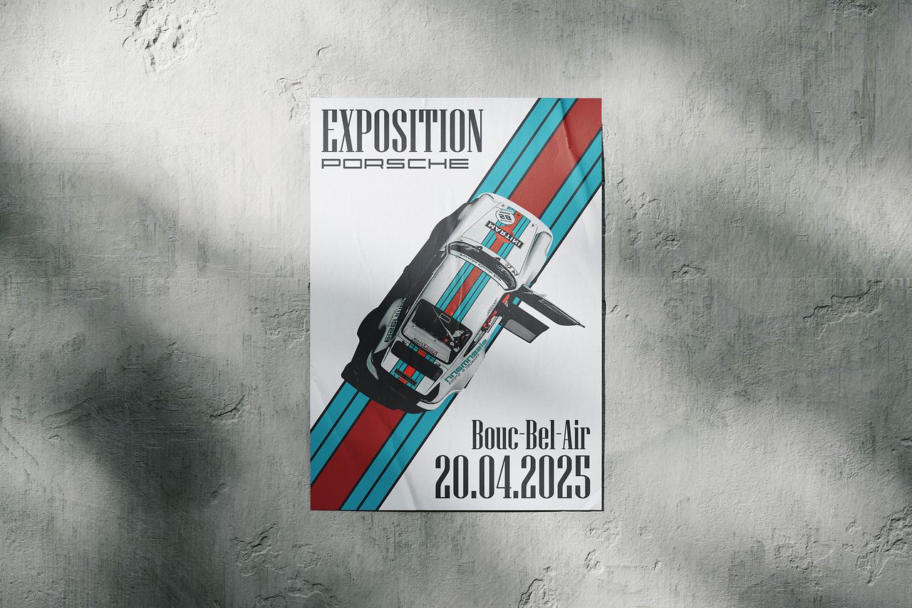 Affiche évènement Porsche