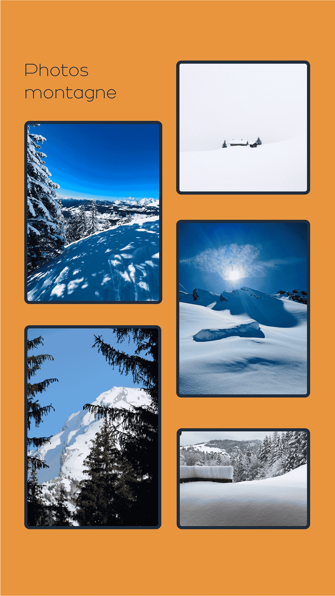 PROJET - Photographie - Paysage montagne ski