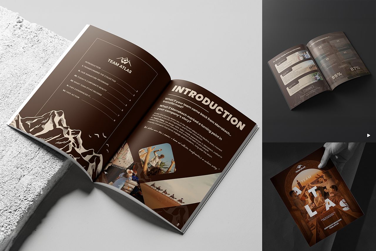 Conception de brochure commerciale