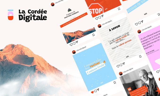 Identité Visuelle d'une Coach Business, La Cordée