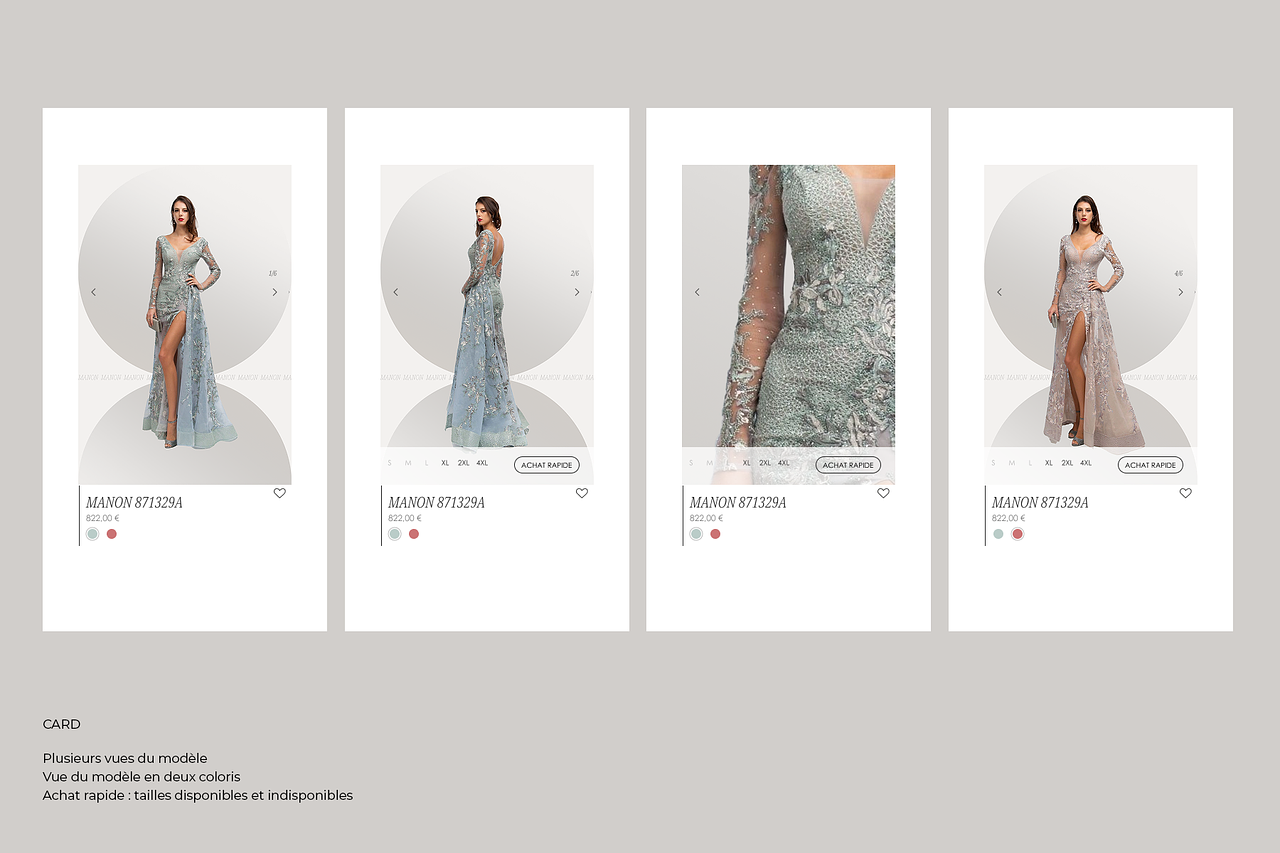 Card robe de soirée