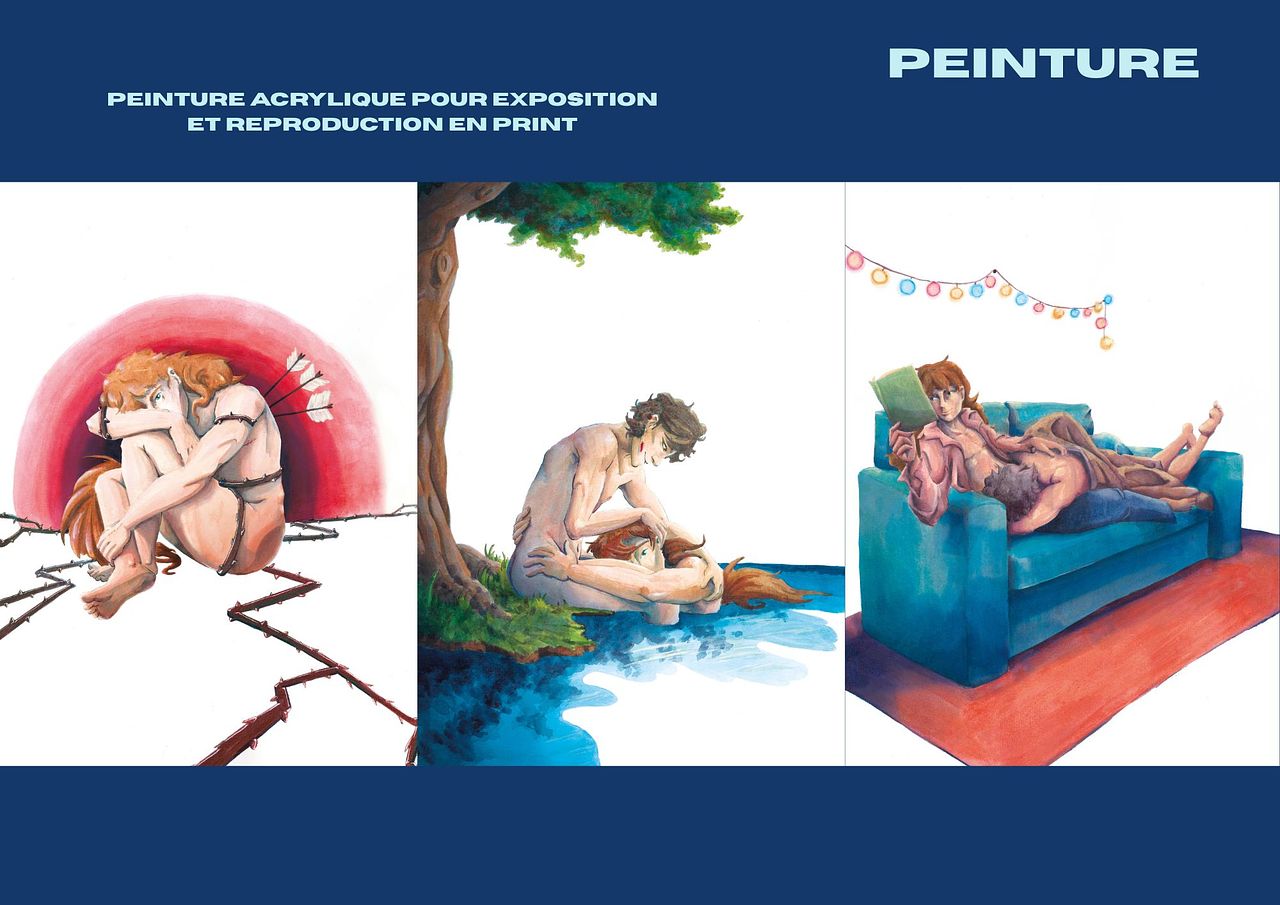 Peinture "tendresse queer"
