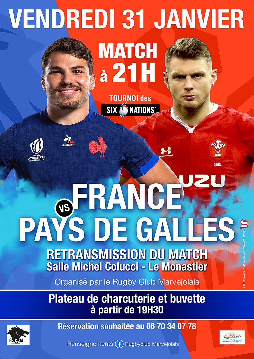 Affiche d'un tournoi de rugby