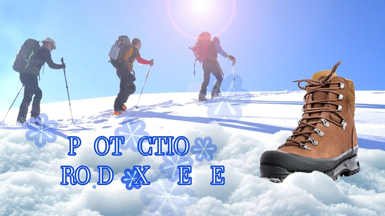 Publicité chaussure de randonnée