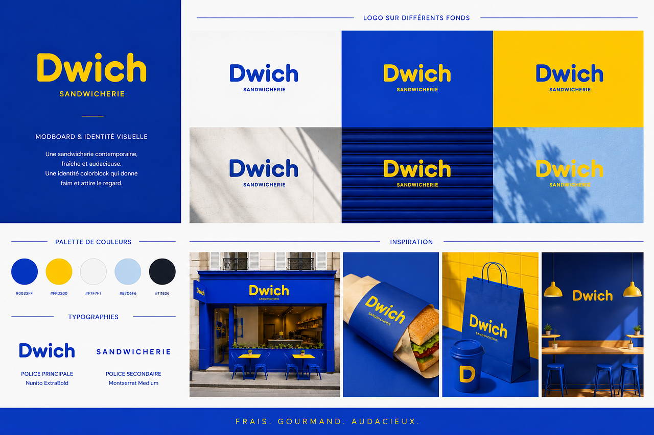 Identité Visuelle Sandwicherie