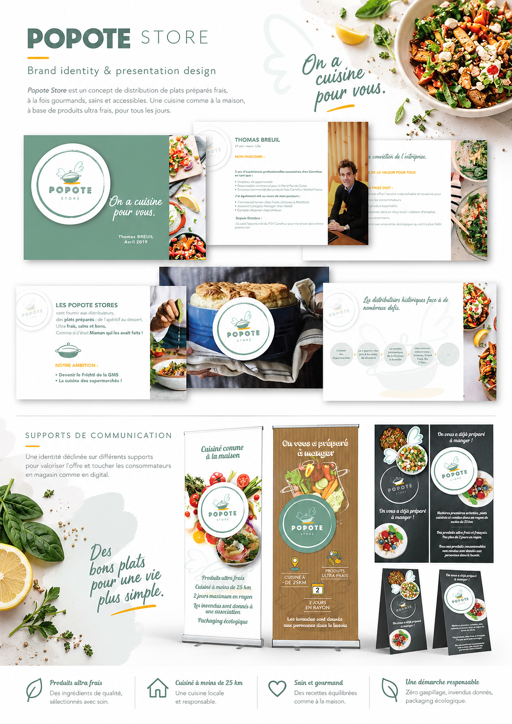 Identité visuelle & Packaging — Marque Food