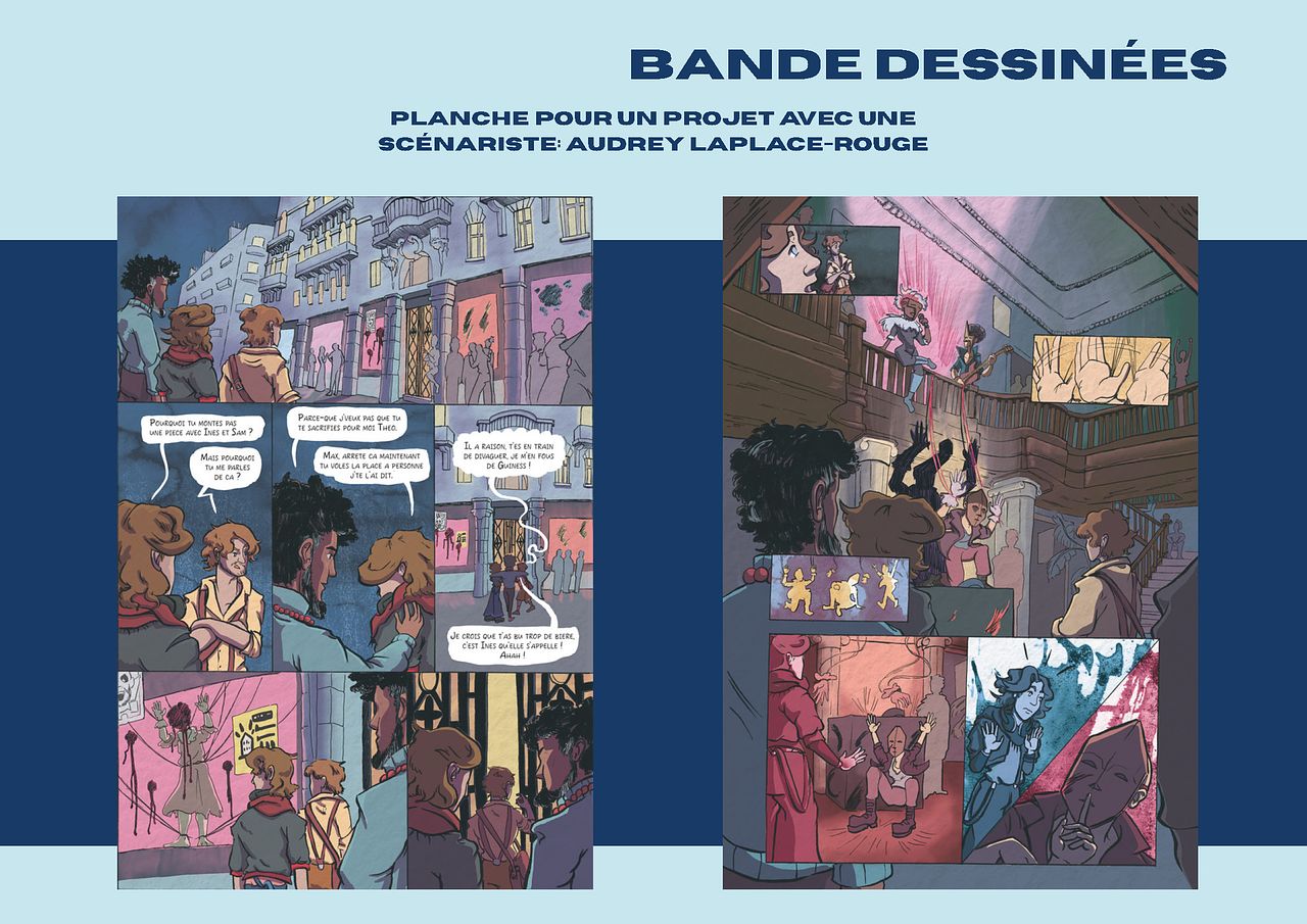 Bande dessiné avec Audrey Laplace-Rouge