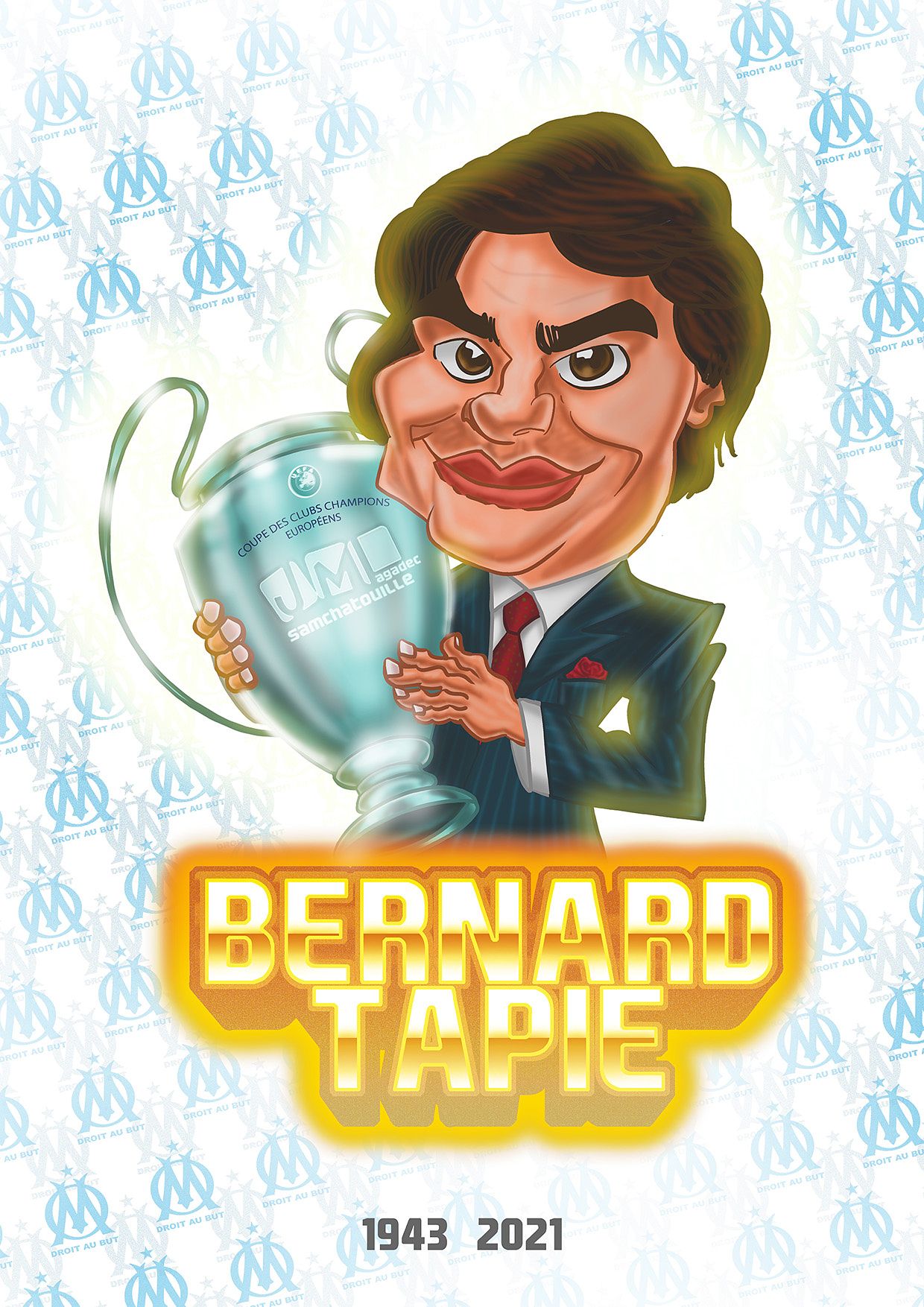 Bernard Tapie Caricature