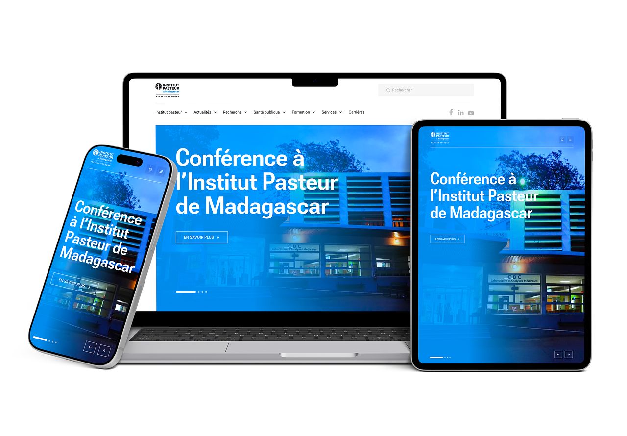 Redesign UX/UI - Institut Pasteur de Madagascar