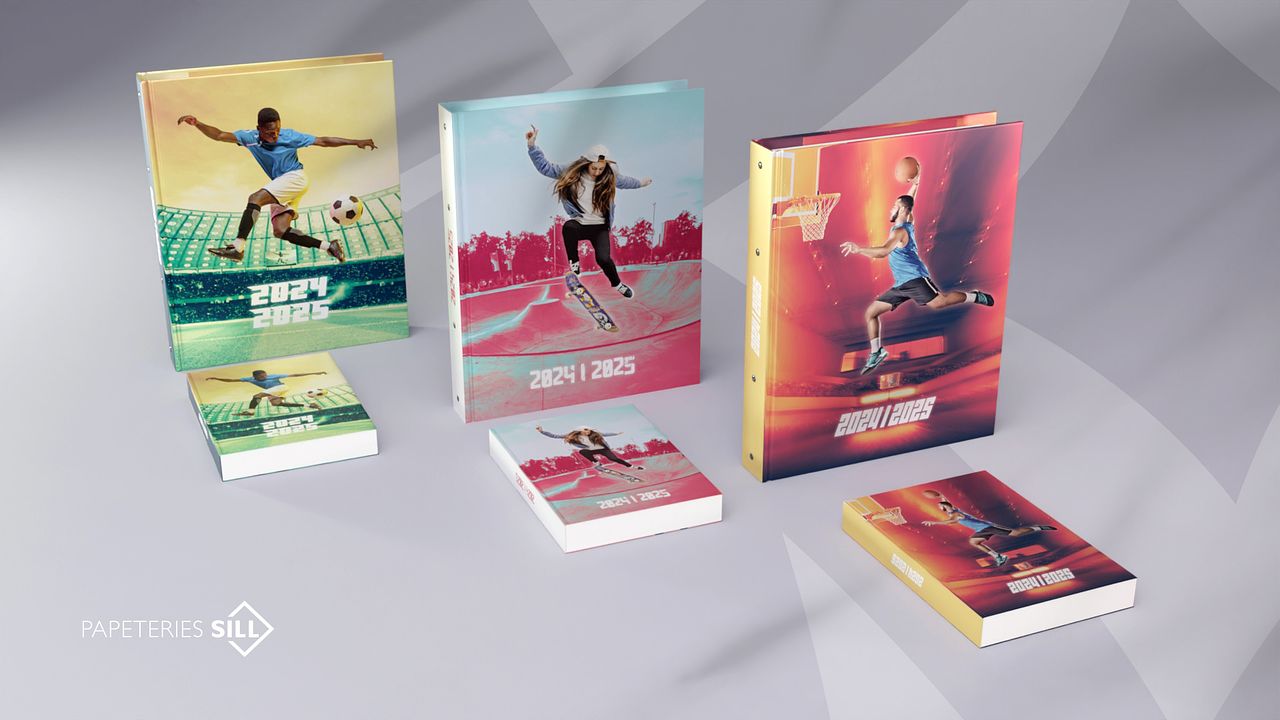 Couvertures Sports classeur et agenda