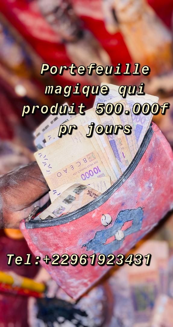PORTEFEUILLE MAGIQUE,TEL:+229 01 61 92 34 31