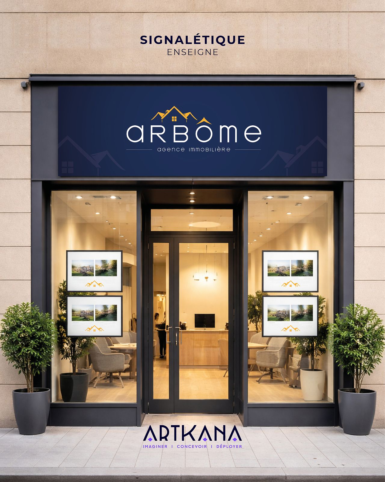 Arbôme - Enseigne