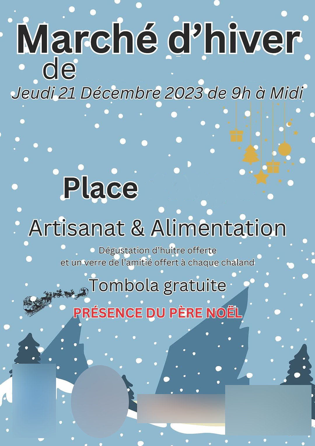 Affiche - Marché d'hiver