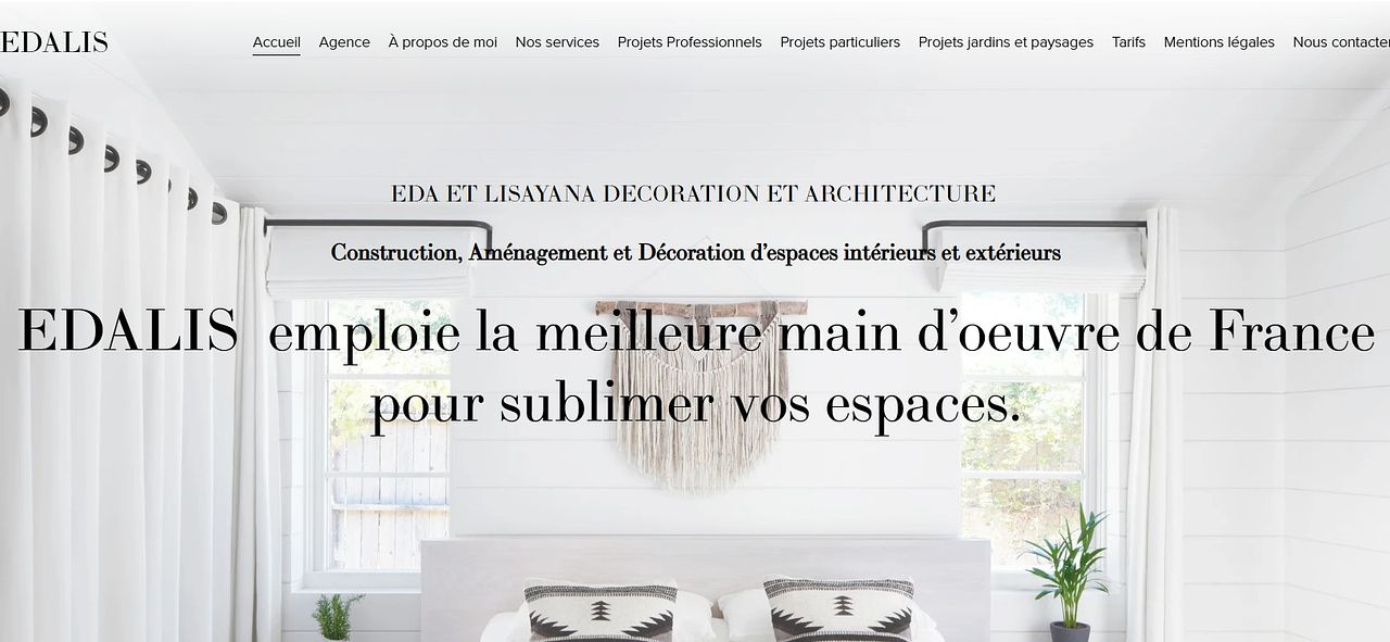 SITE INTERNET POUR DECORATRICE
