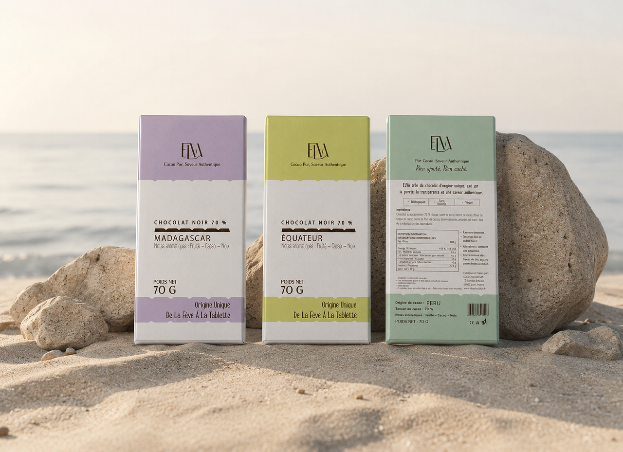 ELVA – Design d'emballage de chocolat premium