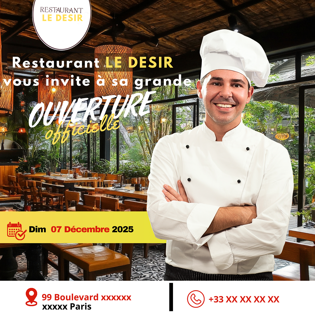 AFFICHE RESTAURANT