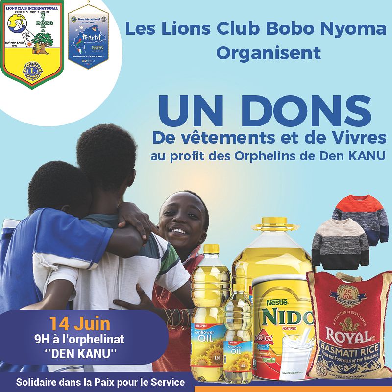 Affiche Don au profit des orphelins