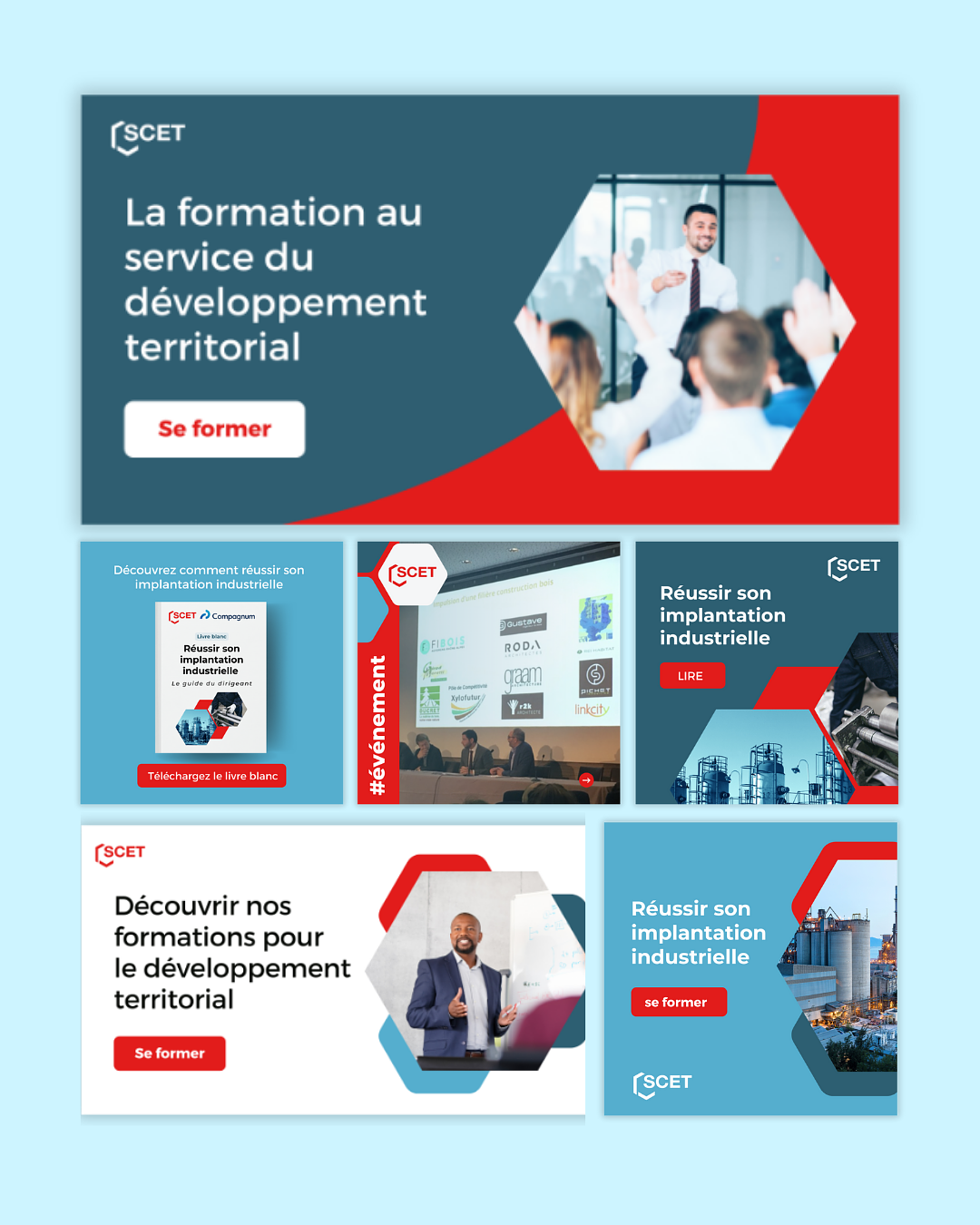 Template de posts Linkedin - Client : SCET