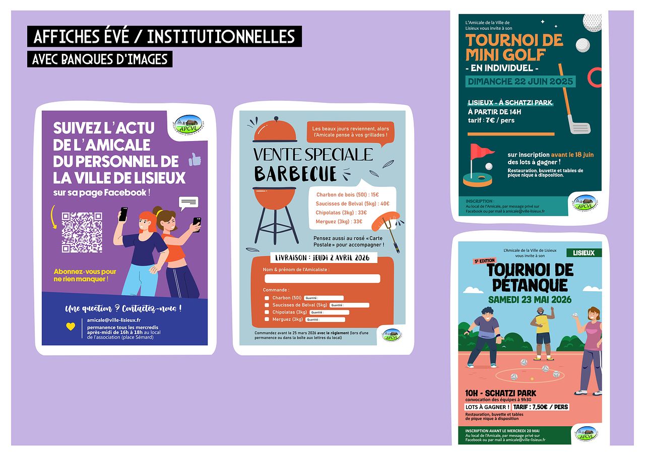 Affiches événementielles - Amicale