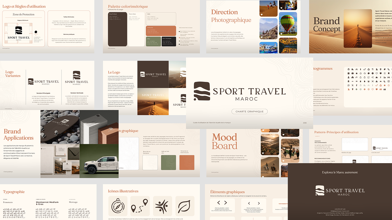 Sport Travel Maroc — Identité visuelle & branding