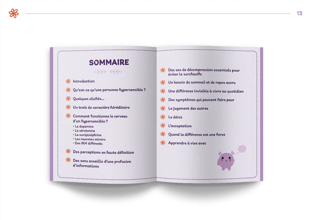 Livre illustré sur l'hypersensibilité