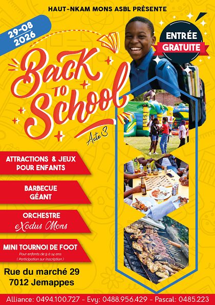 Affiche pour événement BACK TO SCHOOL