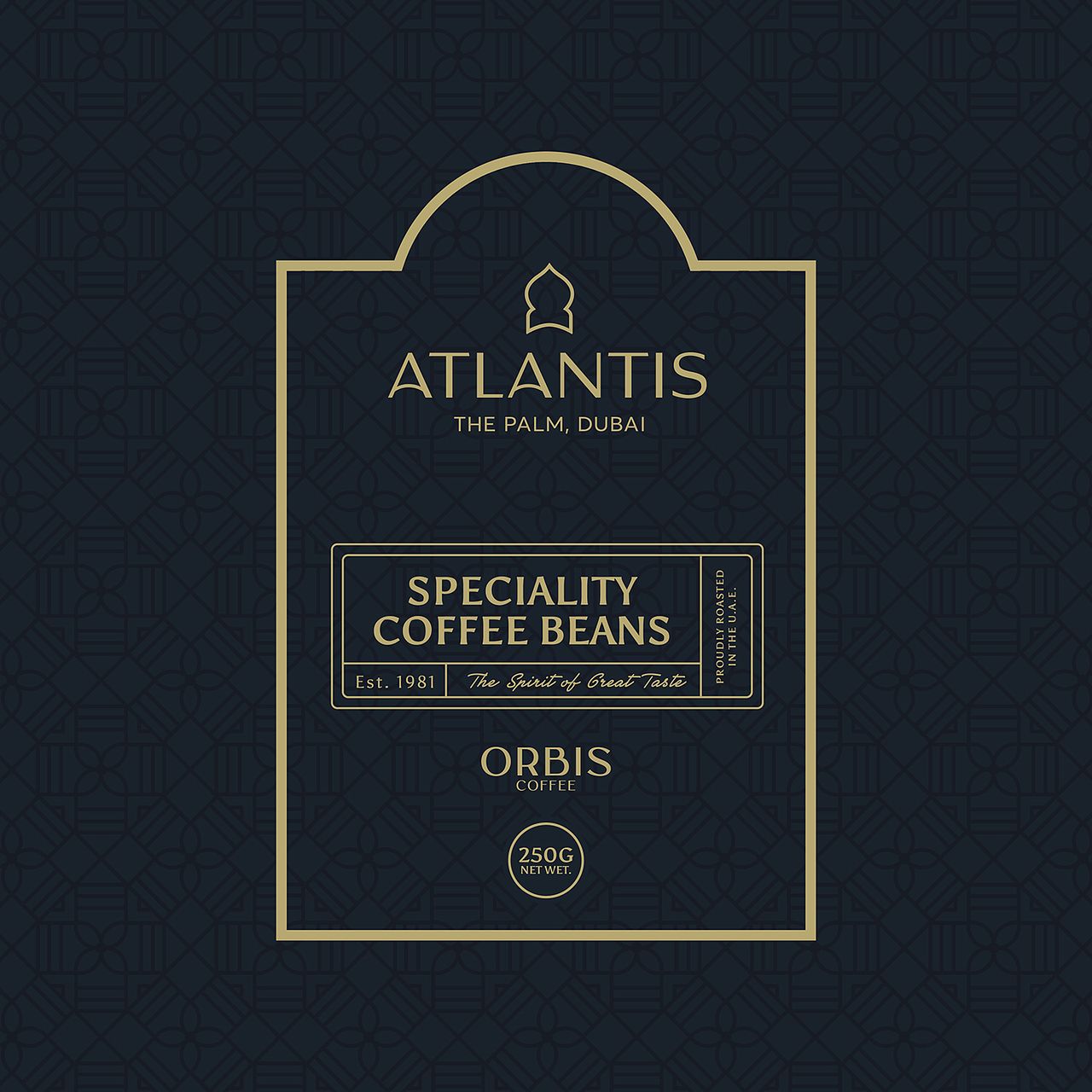 Tlantis The Palm – Coffee Packaging Design & Logo