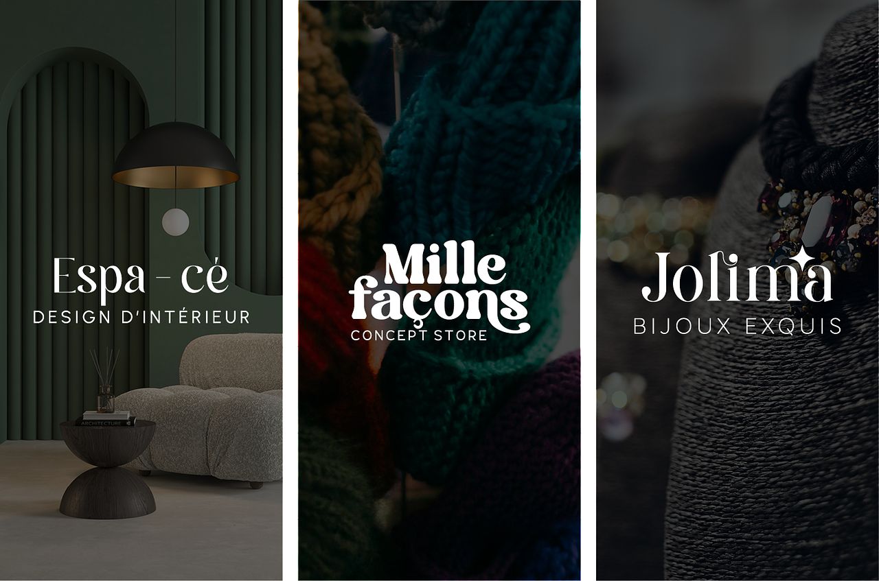 Série de logos typographiques