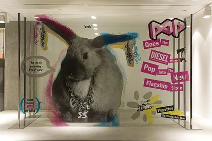 Vitrine magasin pop
